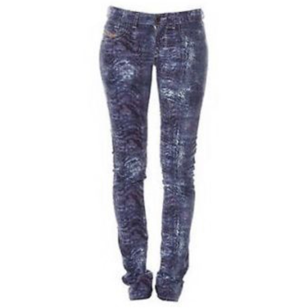 DIESEL LIVIER SP SUPER SLIM JEGGING JEANS LOW WAIS